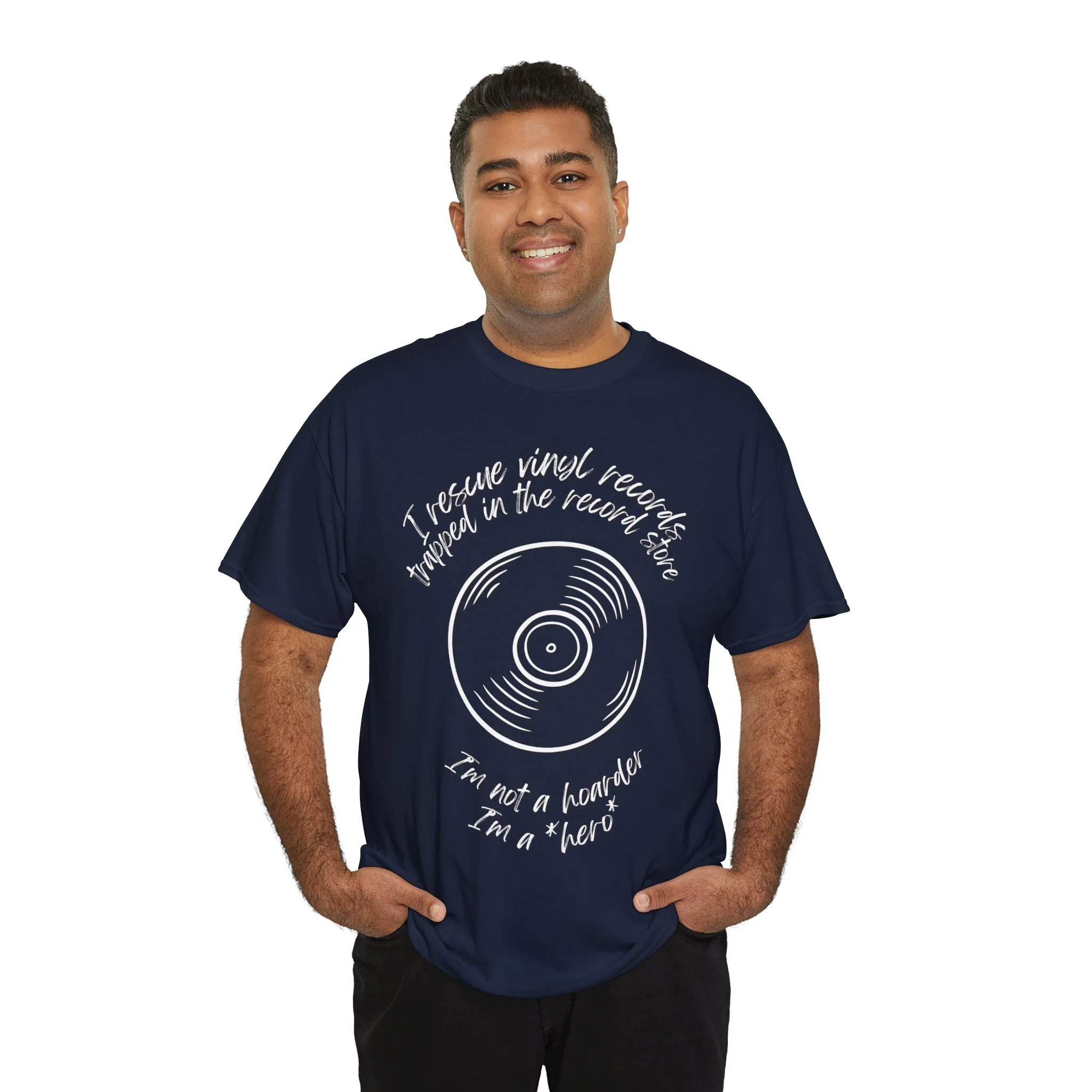 'I'm Not a Hoarder, I'm a Hero' Men's Vinyl T-Shirt - Image 7