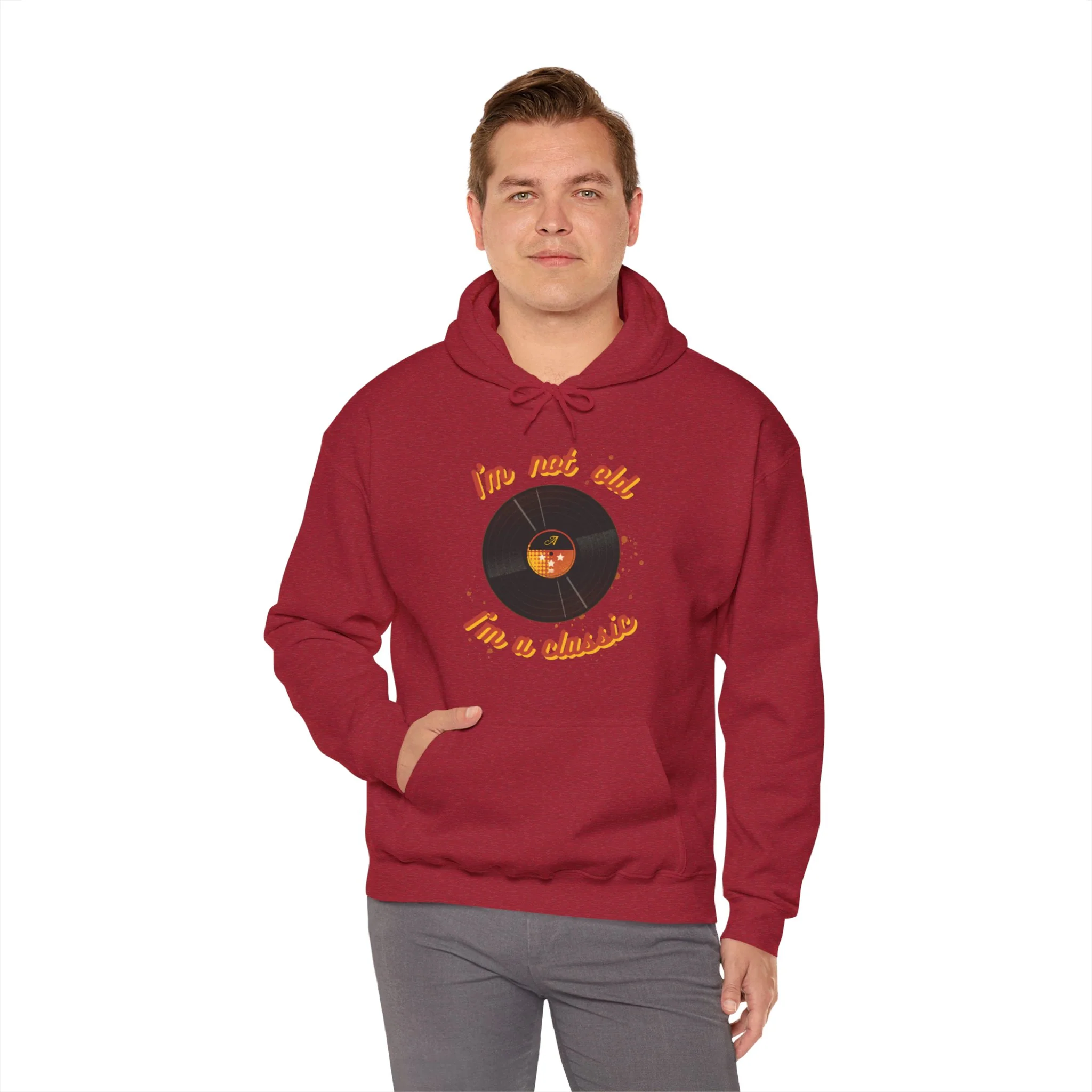 'I'm Not Old, I'm a Classic' Men's Hoodie - Image 47