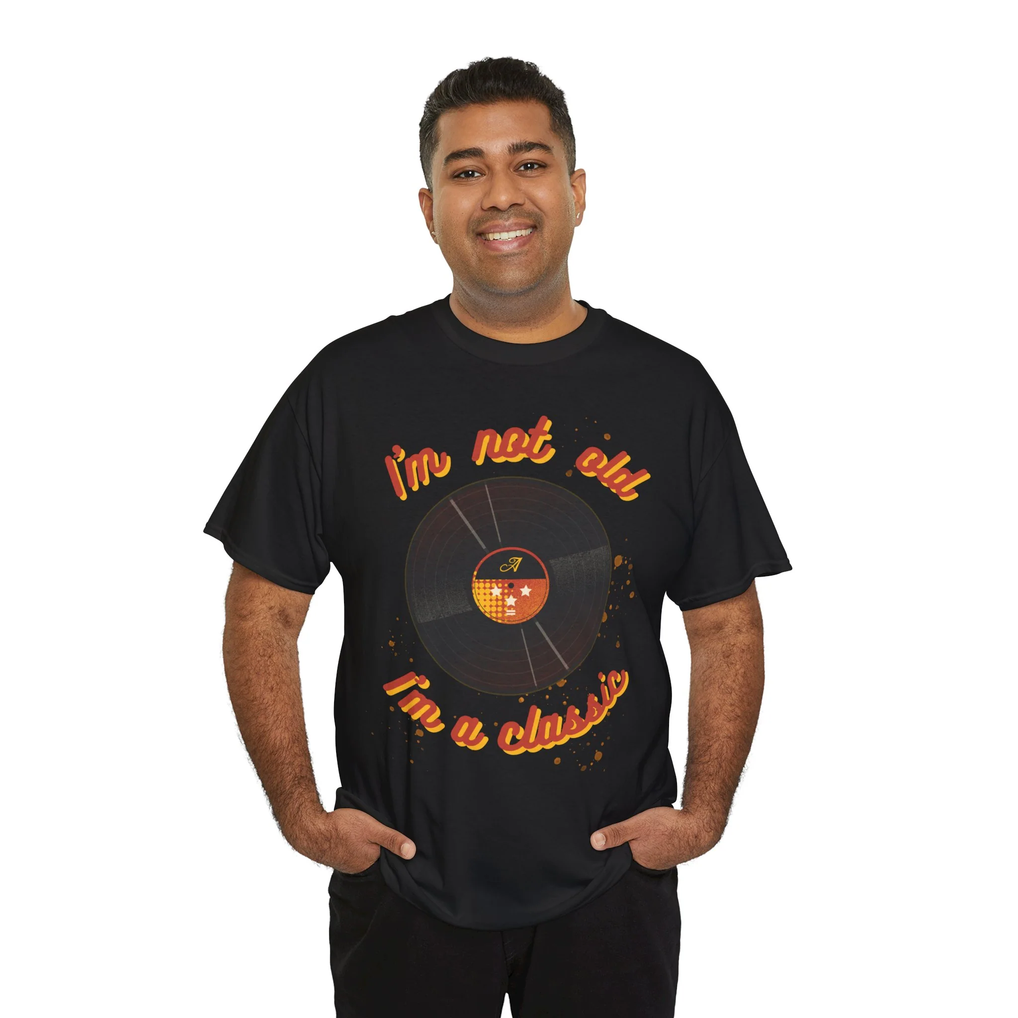 'I'm Not Old, I'm a Classic' Men's Vinyl Record T-Shirt - Image 40