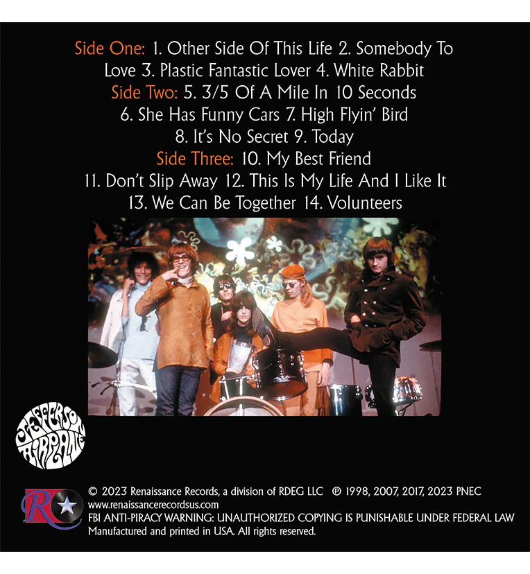 Jefferson Airplane – Alive in America 1967–1969 (Limited Edition Double-LP on 180g Blue Marble Vinyl) - Image 3