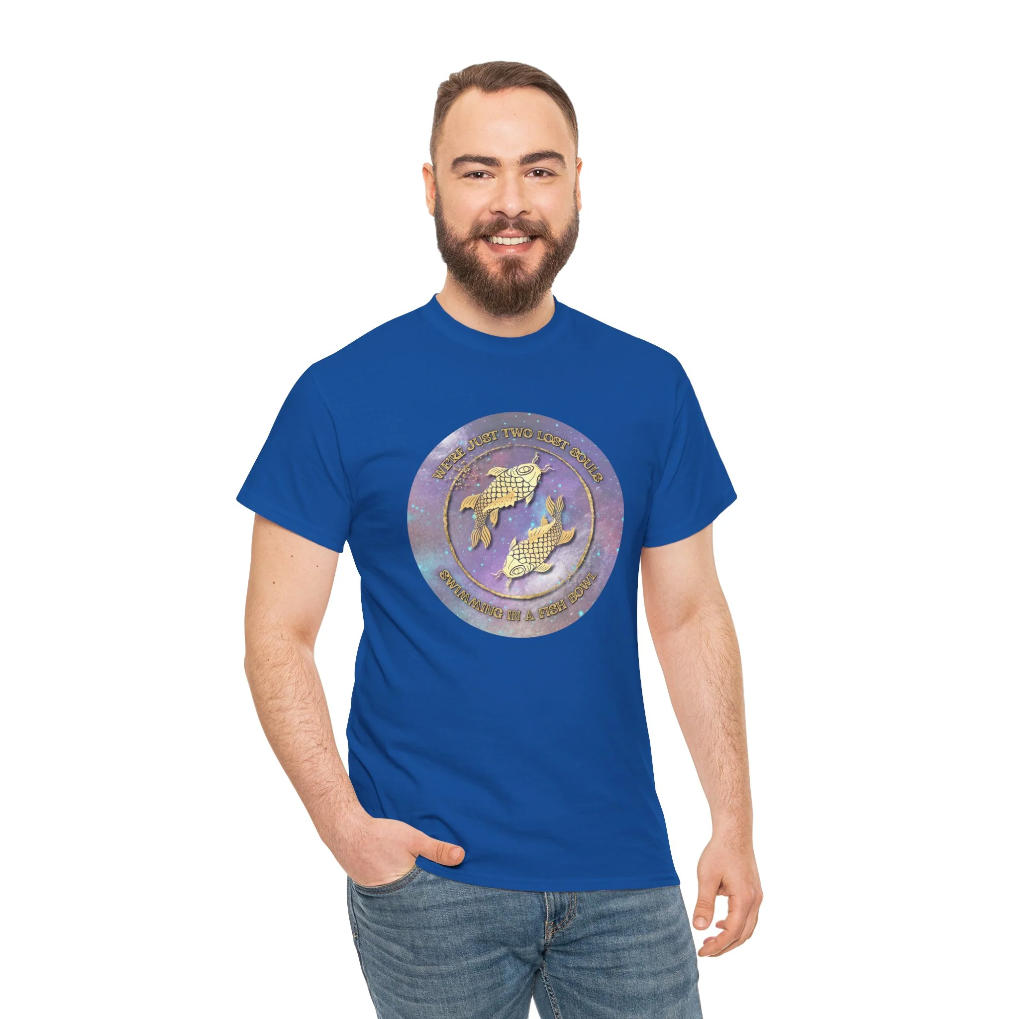 'Lost Souls' Celestial Fish Lyric T-Shirt - Image 78