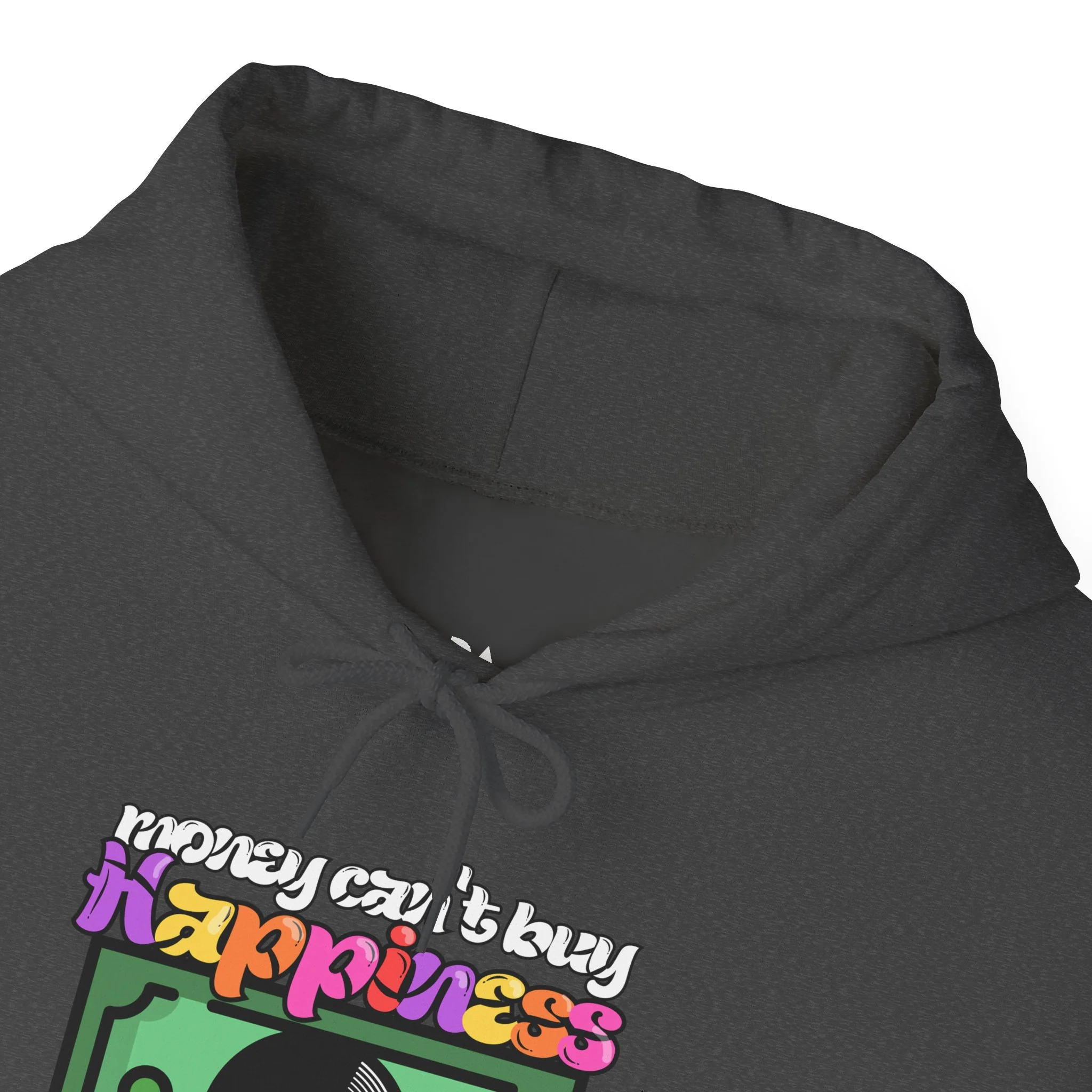 'Money Can't Buy Happiness, But It Can Buy Vinyl' Men's Hoodie - Image 13