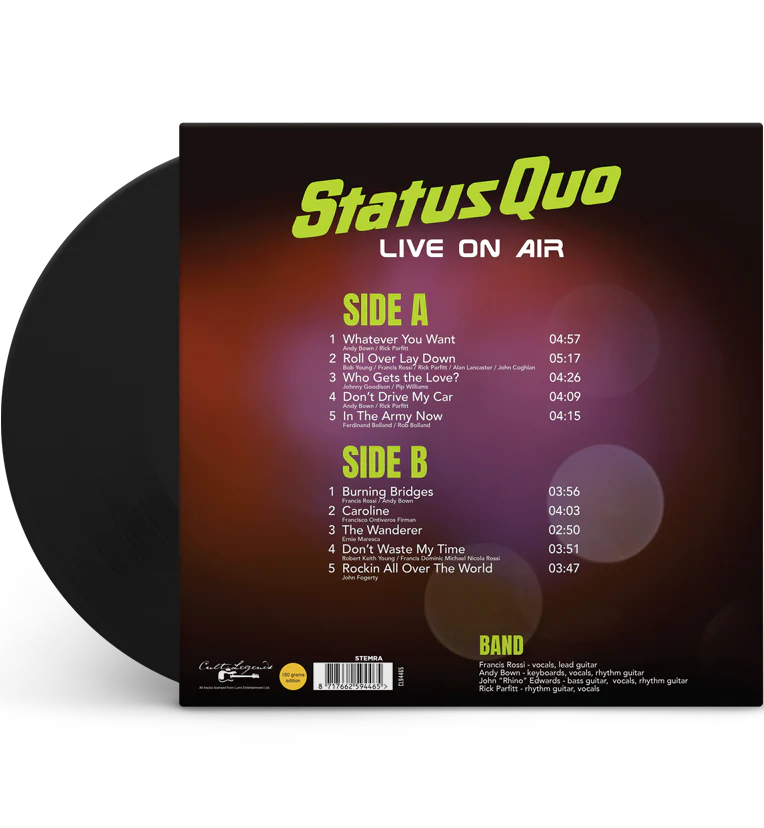 Status Quo – Live On Air (12-Inch Album on 180g Vinyl) - Image 4